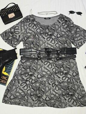 Disturbia Ophidia Mini Smock Dress